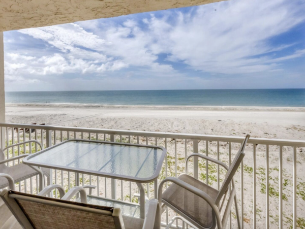 Two Bedroom Beach Condo Communal Pool  Longboat Key
